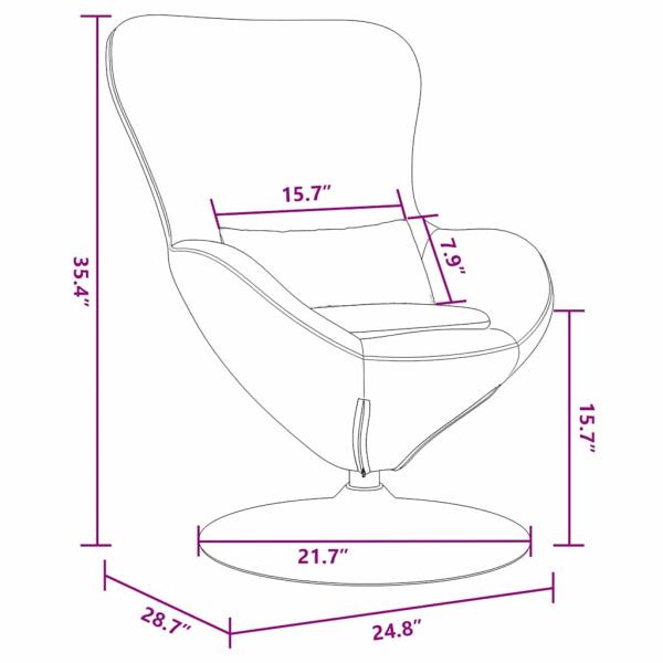 Egg Chair Dunkelgrau Stoff