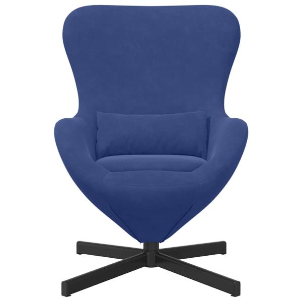 Ei-Stuhl Polizei Blau Velvet