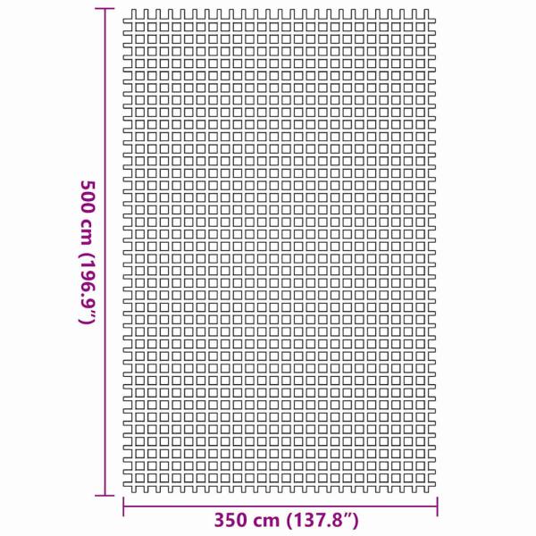 Zeltteppich Anthrazit 4x2 m Anthrazit Polyethylen 5 x 3,5 m