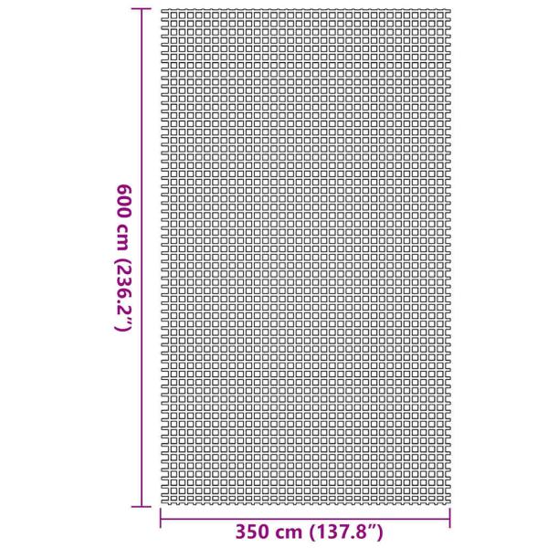 Zeltteppich Anthrazit 4x2 m Anthrazit Polyethylen 6 x 3,5 m