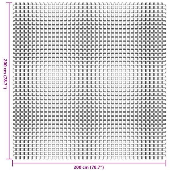 Zeltteppich Anthrazit 4x2 m Blau Polyester 2 x 2 m Outdoor-Zelt