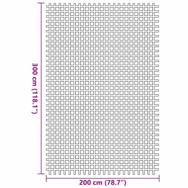 Zeltteppich Anthrazit 4x2 m Blau Polyethylen 3 x 2 m