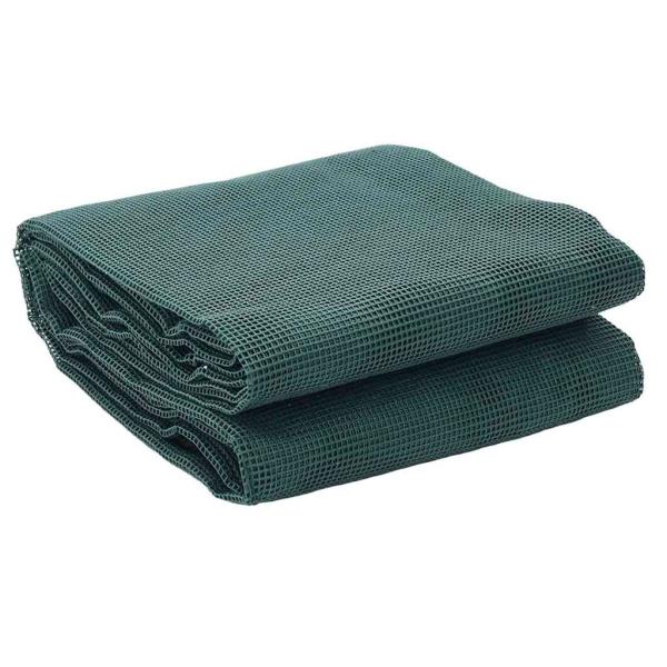 Zeltteppich Anthrazit 4x2 m Grün Polyethylen 4 x 3,5 m
