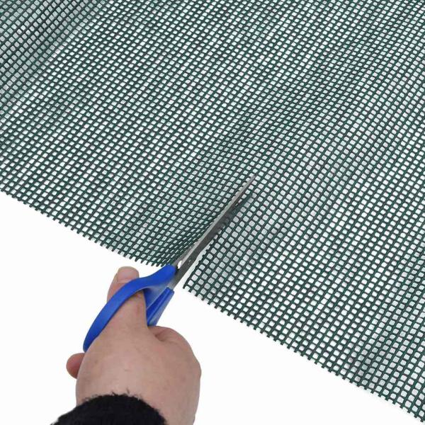 Zeltteppich Anthrazit 4x2 m Grün Polyethylen 4 x 3,5 m