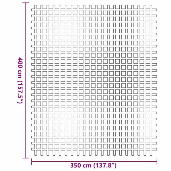 Zeltteppich Anthrazit 4x2 m Grün Polyethylen 4 x 3,5 m