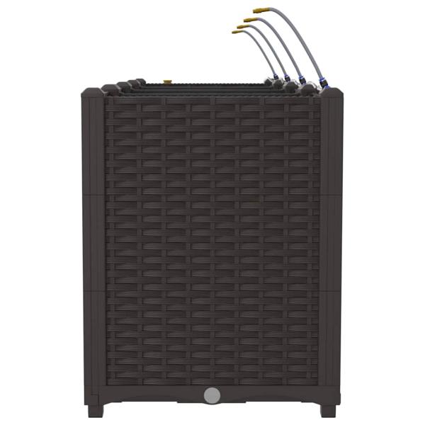 Gartenpflanzgefäße mit Bewässerungssystem 4 Stück Braun