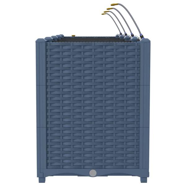 Gartenpflanzen mit Bewässerungssystem 4 Stück Grau