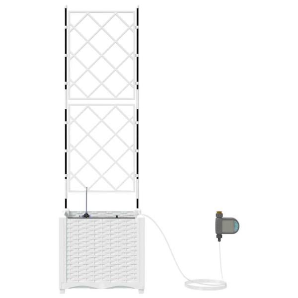 Gartenpflanzer mit Bewässerungssystem Weiß