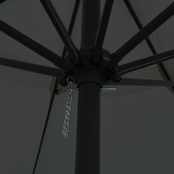 Garten Sonnenschirm Ø395x245 cm Anthrazit