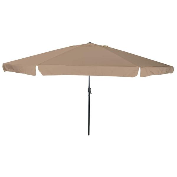 ARDEBO.de - Gartenparasol Ø395x245 cm Taupe