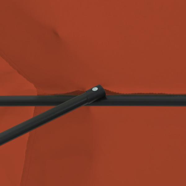 Gartenparasole ø395x245 cm Terrakotta