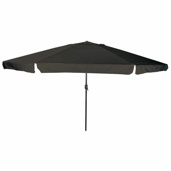 ARDEBO.de - Gartenparasol Ø395x245 cm Schwarz