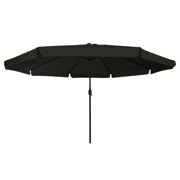 Gartenparasol Ø395x245 cm Schwarz