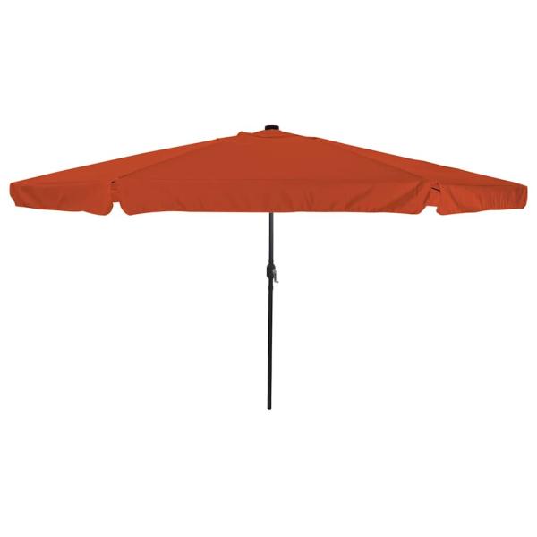 ARDEBO.de - Gartenumbrella mit LED-Lichtern ø395x245 cm Terracotta