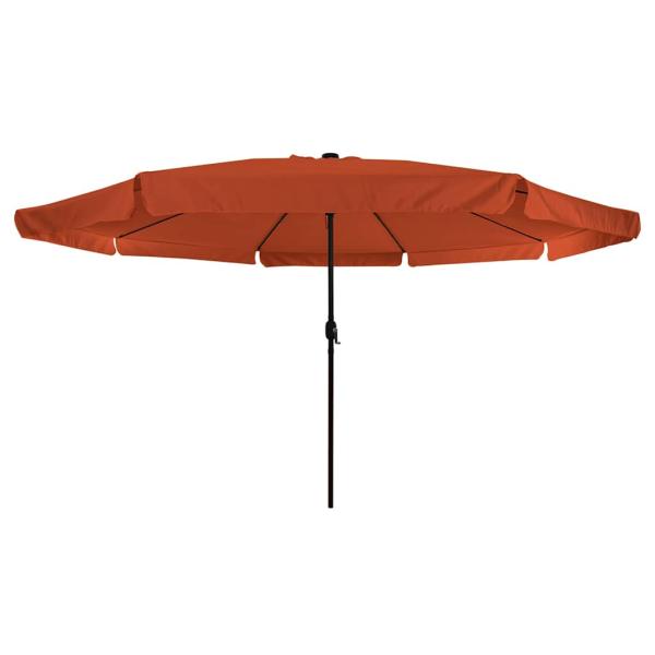Gartenumbrella mit LED-Lichtern ø395x245 cm Terracotta