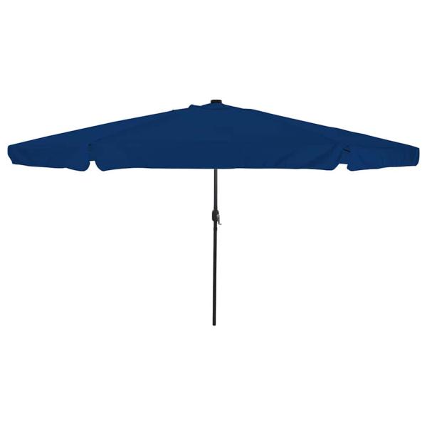 ARDEBO.de - Gartenparasol mit LED-Lichtern Ø395x245 cm Azurblau