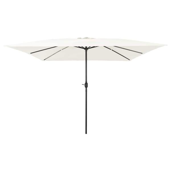 ARDEBO.de - Quadrat Gartenparasol 295x245 cm Sandweiß