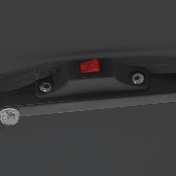 Quadratischer Gartenparasol mit LED-Lichtern 295x245 cm in Anthrazit