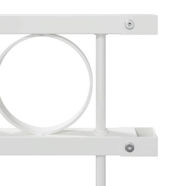 Zaunpaneel Weiß 1,7x1,2 m aus Stahl