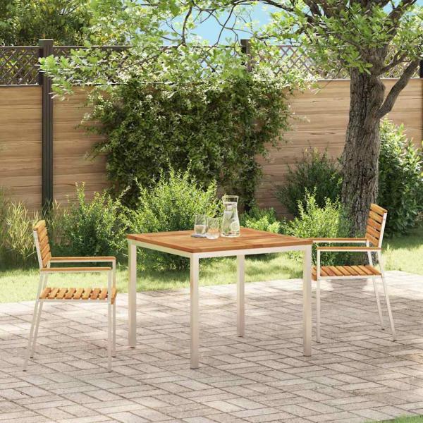 ARDEBO.de - Gartenstuhl-Set Naturholz Akazienholz Medium Langlebig