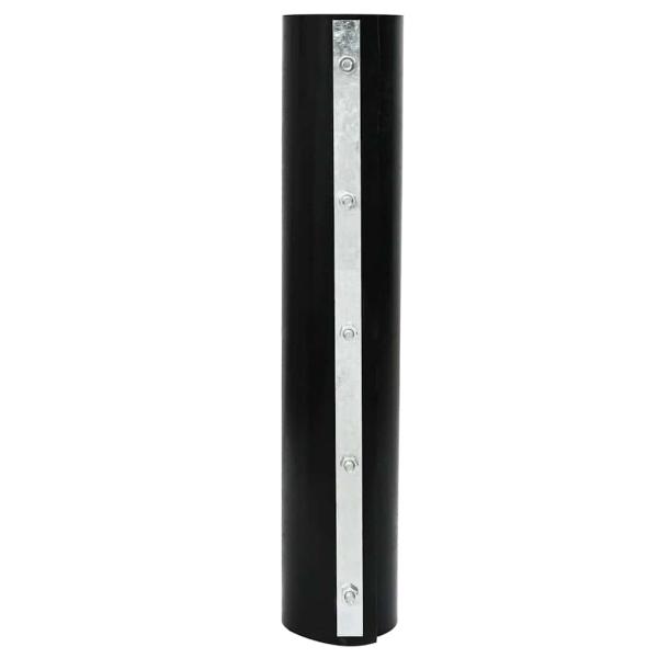 Wurzelschutz mit Verbindungsrails Schwarz 0,7x10 m 1,5 mm HDPE