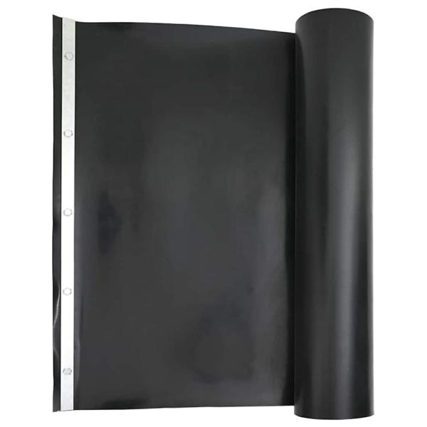 Wurzelbarriere mit Verbindungsschienen Schwarz 1x5 m 1,5 mm HDPE