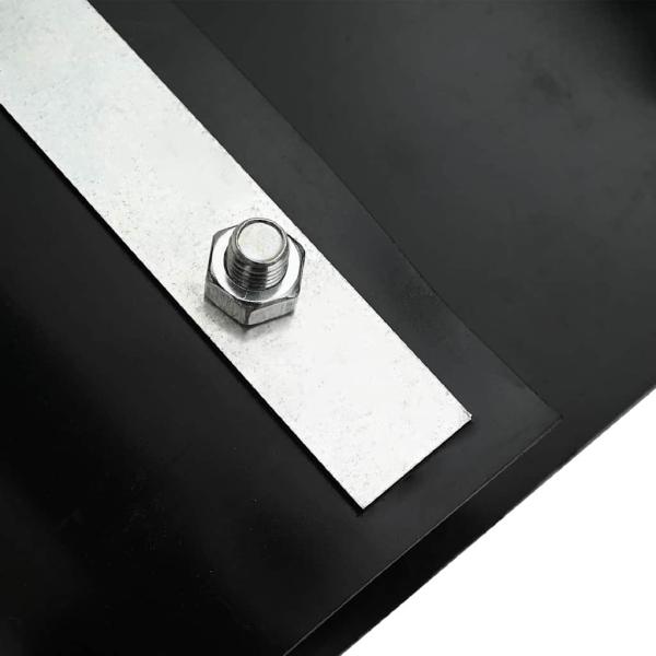 Wurzelbarriere mit Verbindungsschienen Schwarz 1x5 m 1,5 mm HDPE