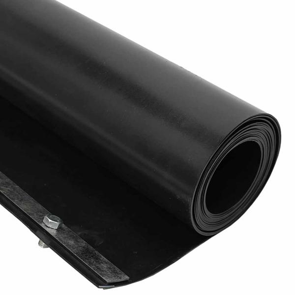 Wurzelbarriere mit Verbindungsrails Schwarz 1x10 m 1,5 mm HDPE