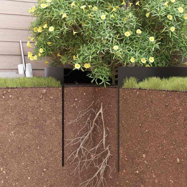Wurzelbarriere Schwarz 0,7x5 m 1,5 mm HDPE