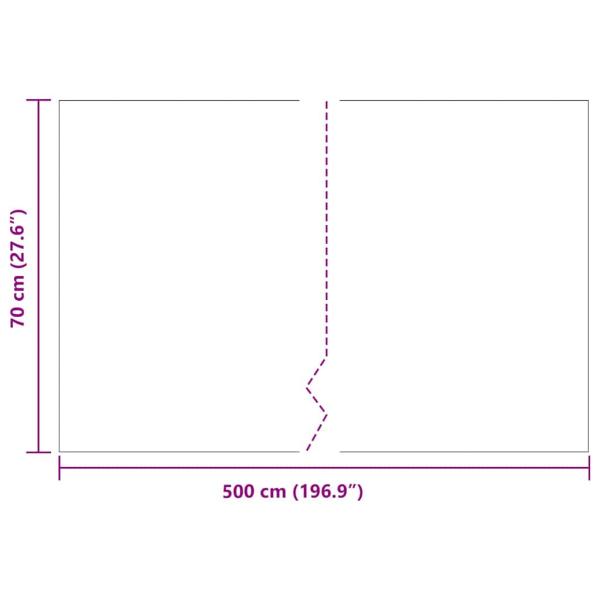 Wurzelbarriere Schwarz 0,7x5 m 1,5 mm HDPE