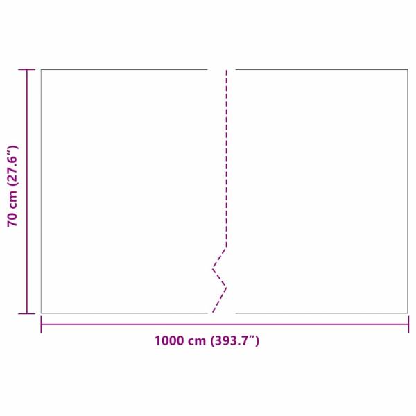 Wurzelbarriere Schwarz 0.7x10 m 1.5 mm HDPE
