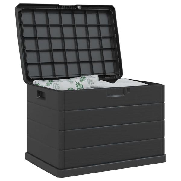 Garten Aufbewahrungsbox - Anthrazit, 77.5 x 54.5 x 53 cm, Kunststoff, 170 L