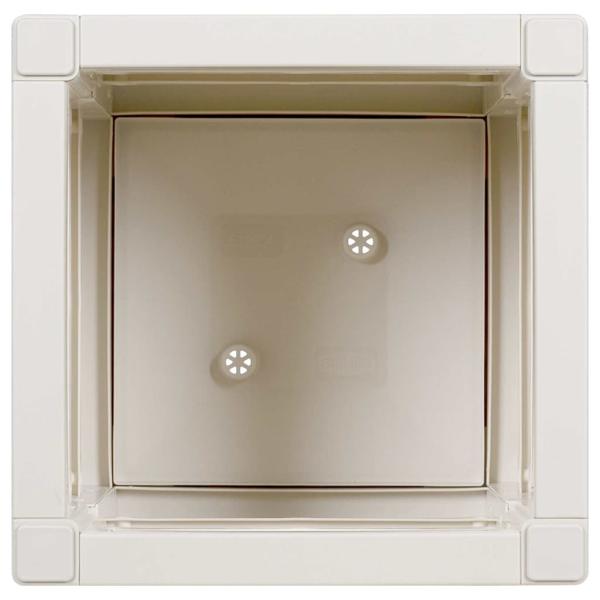 Gartenpflanzer Weiß 36x36x35 cm PP