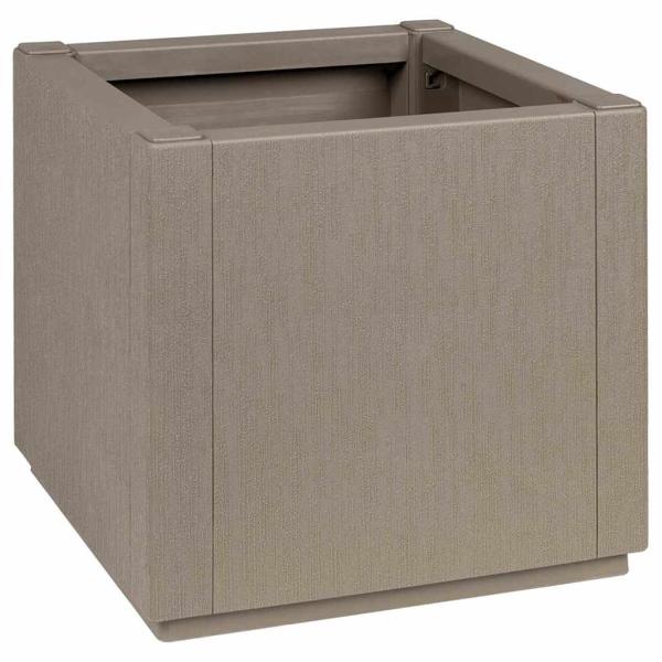 ARDEBO.de - Gartenpflanzer hellbraun 36x36x35 cm PP