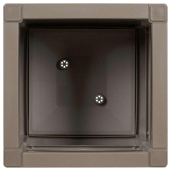 Gartenpflanzer hellbraun 36x36x35 cm PP