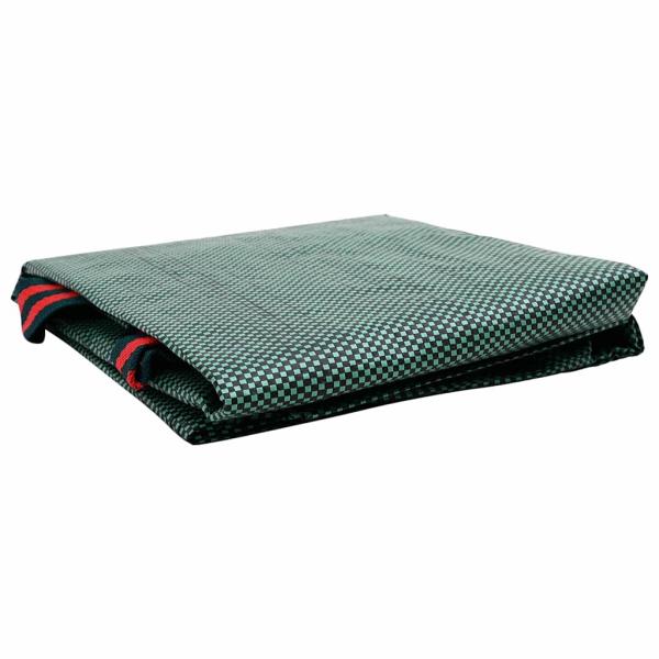 Gartenabfalltaschen mit Griffen 12 Stück Faltbar Rund Grün 500 L