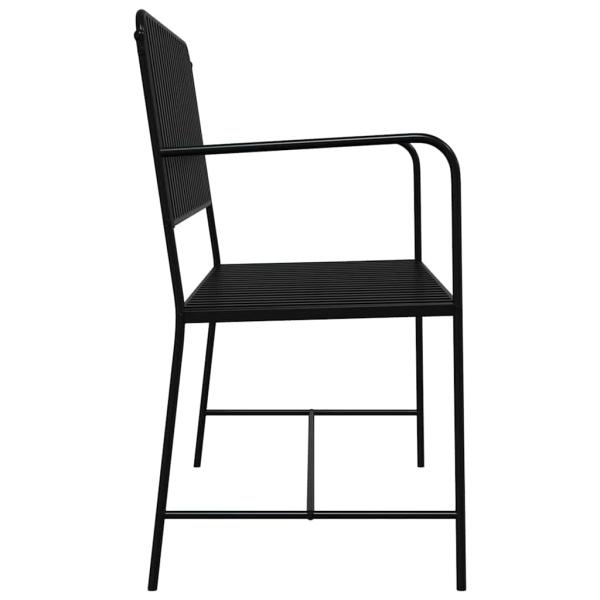 Gartenbank Schwarz Metall Standard Langlebig Gartenbank