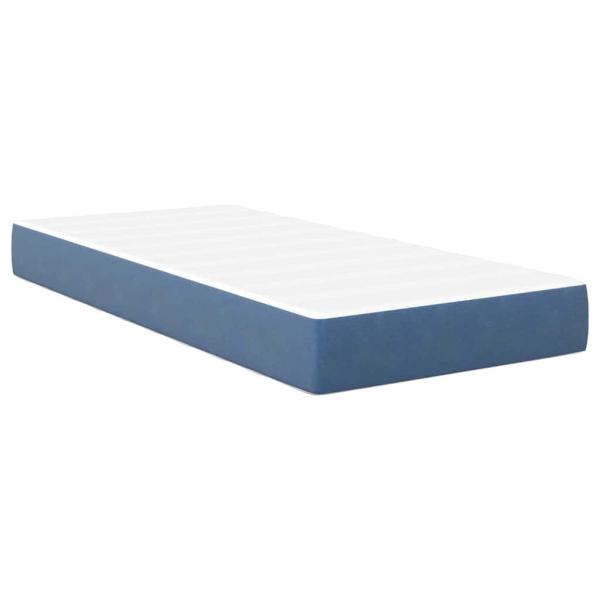 Bettmatratze mit Matratze Blau 90 x 200 cm Stoff