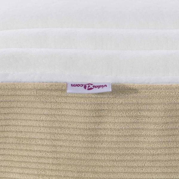 Taschenfederkernmatratze in Hellgrün und Grau, Mittel, 120x200x20 cm aus Stoff