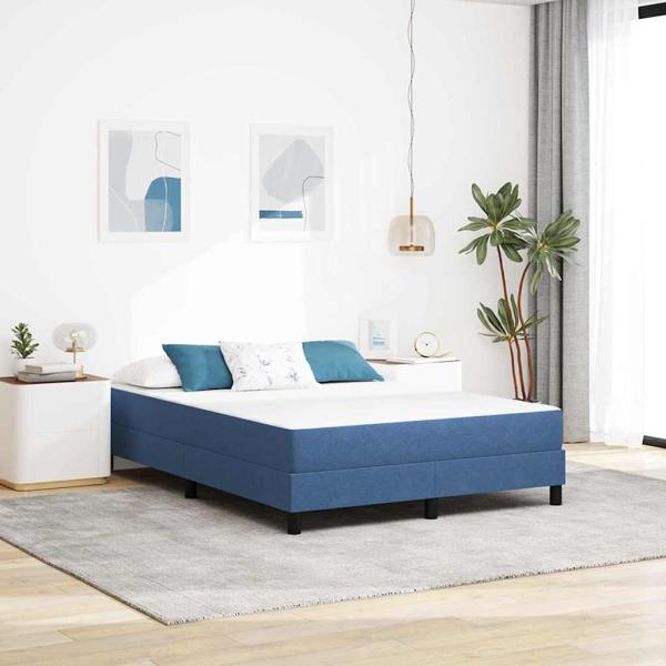 ARDEBO.de - Taschenfederkernmatratze Blau Mittel 160x200x20 cm Stoff