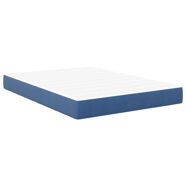 Taschenfederkernmatratze Blau Mittel 160x200x20 cm Stoff