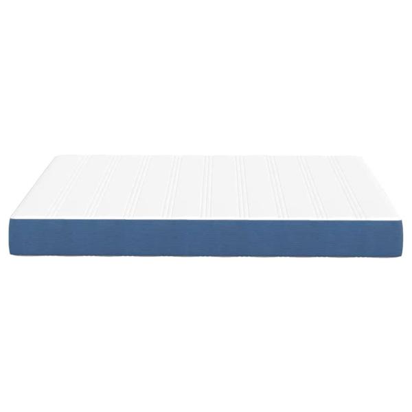 Taschenfederkernmatratze Blau Mittel 160x200x20 cm Stoff