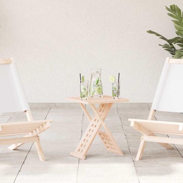 ARDEBO.de - Couchtisch Faltbar 33x33x40,5 cm Massivholz Walnuss