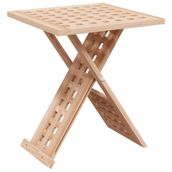 Couchtisch Faltbar 33x33x40,5 cm Massivholz Walnuss