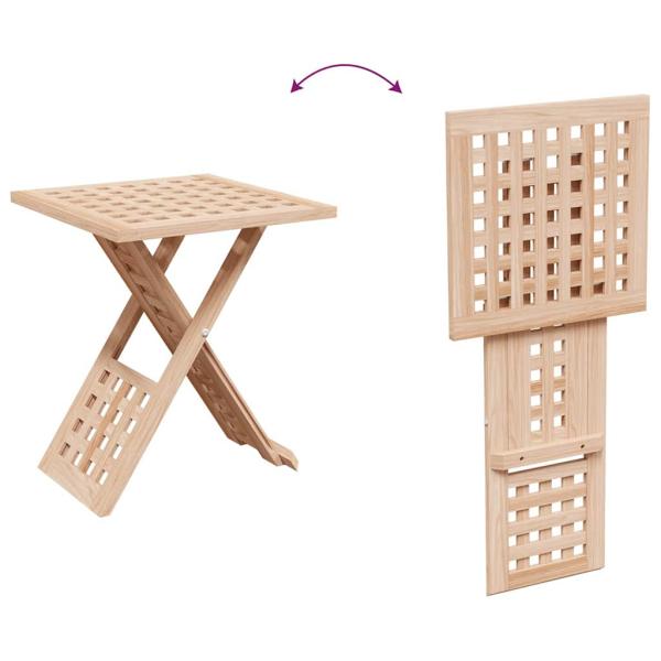 Couchtisch Faltbar 33x33x40,5 cm Massivholz Walnuss