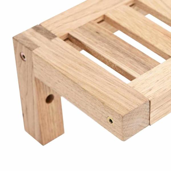 Wandregal 62x10x12,5 cm Massivholz Walnuss