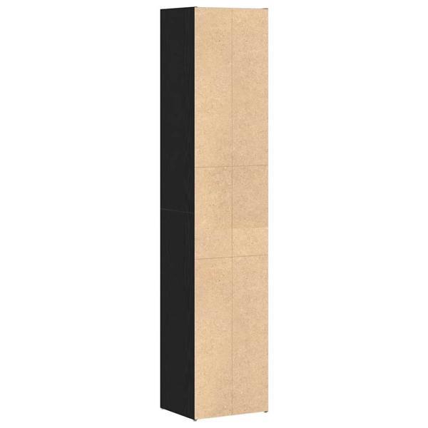 Bücherregal Modular Schwarz Eiche 36x30x171 cm Holzwerkstoff