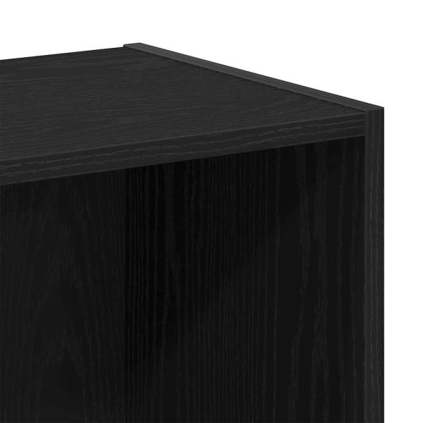 Bücherregal Modular Schwarz Eiche 36x30x171 cm Holzwerkstoff