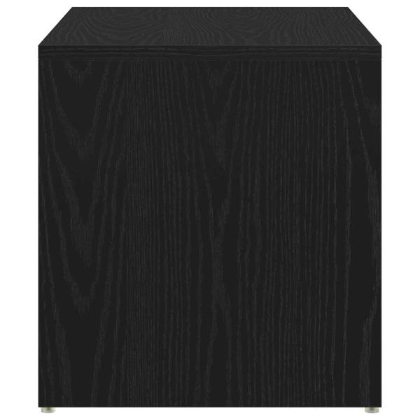 Beistelltisch Schwarzer Eichenholz 59x36x38 cm Holzwerkstoff