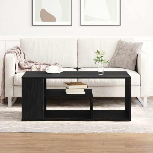 Couchtisch Schwarz Eiche 100x50x40 cm Holzwerkstoff